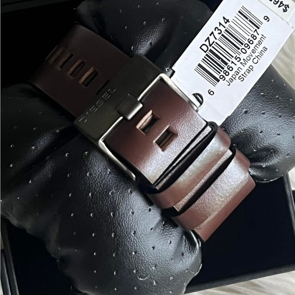 DZ7314 - Diesel Men’s Mr. Daddy 2.0 Brown Leather Watch - Picture 8 of 13